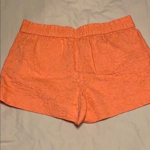 Coral elastic band shorts